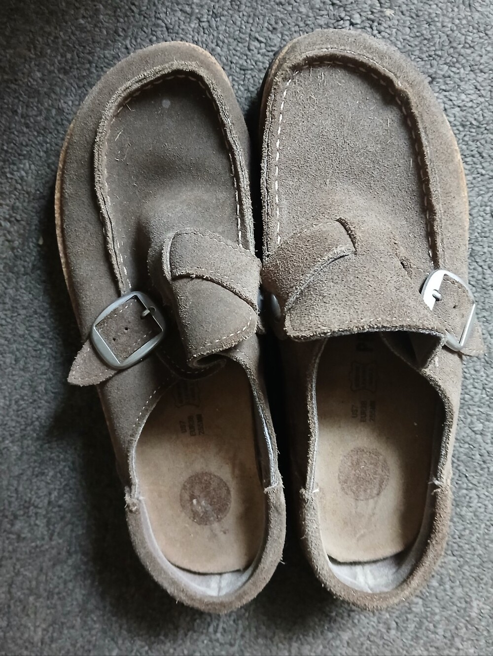 Project Cloud Women Brown Suede Buckle Moccasins Size 7